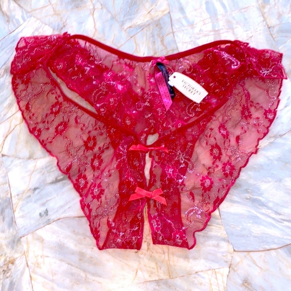 “Sexy Little things” Lingerie Valentine’s Day  Small Crochless Panty
